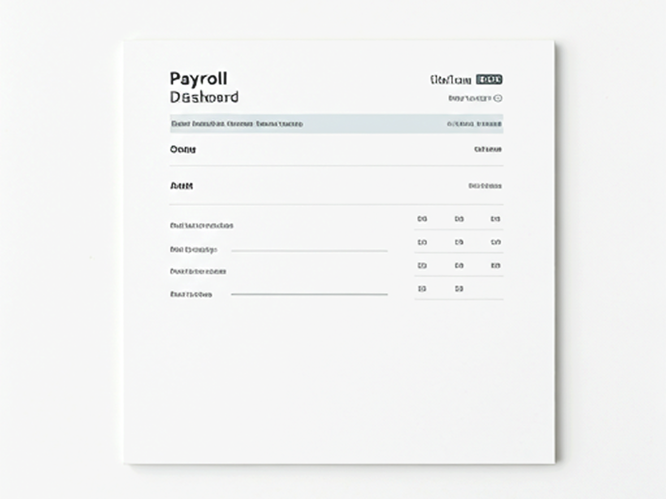 Payroll dashboard preview